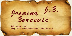 Jasmina Borčević vizit kartica
